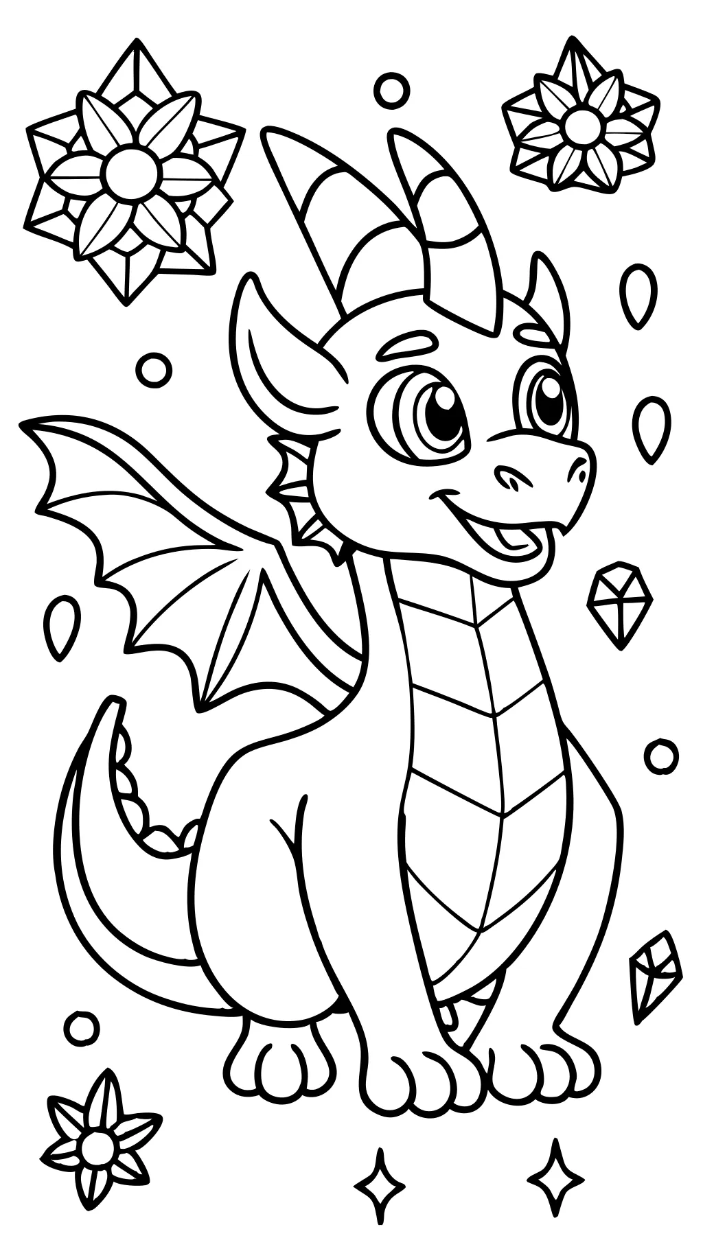 coloriages de dragon spyro